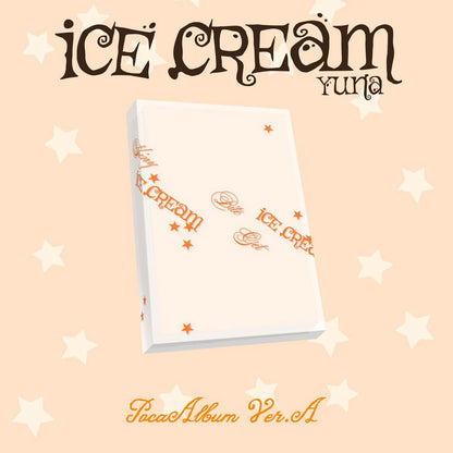 YUNA (ITZY) - 1ST MINI ALBUM [ICE CREAM] POCAALBUM (2 VERSIONS) - LightUpK
