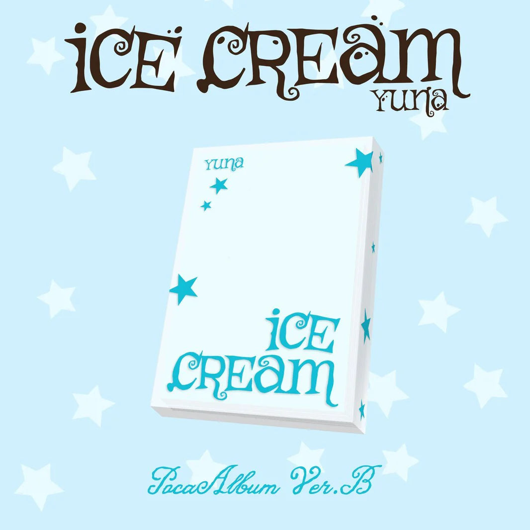 YUNA (ITZY) - 1ST MINI ALBUM [ICE CREAM] POCAALBUM (2 VERSIONS) - LightUpK
