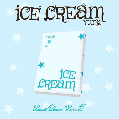 YUNA (ITZY) - 1ST MINI ALBUM [ICE CREAM] POCAALBUM (2 VERSIONS) - LightUpK