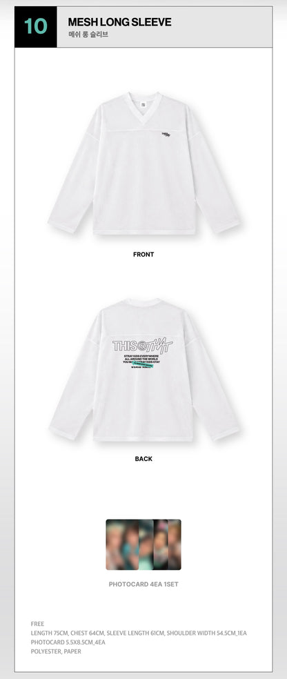 (PRE-ORDER) STRAY KIDS - MESH LONG SLEEVE - THIS & THAT MD
