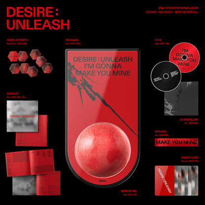 ENHYPEN - 6TH MINI ALBUM [DESIRE : UNLEASH] ((BATH BOMB VER.) - LightUpK