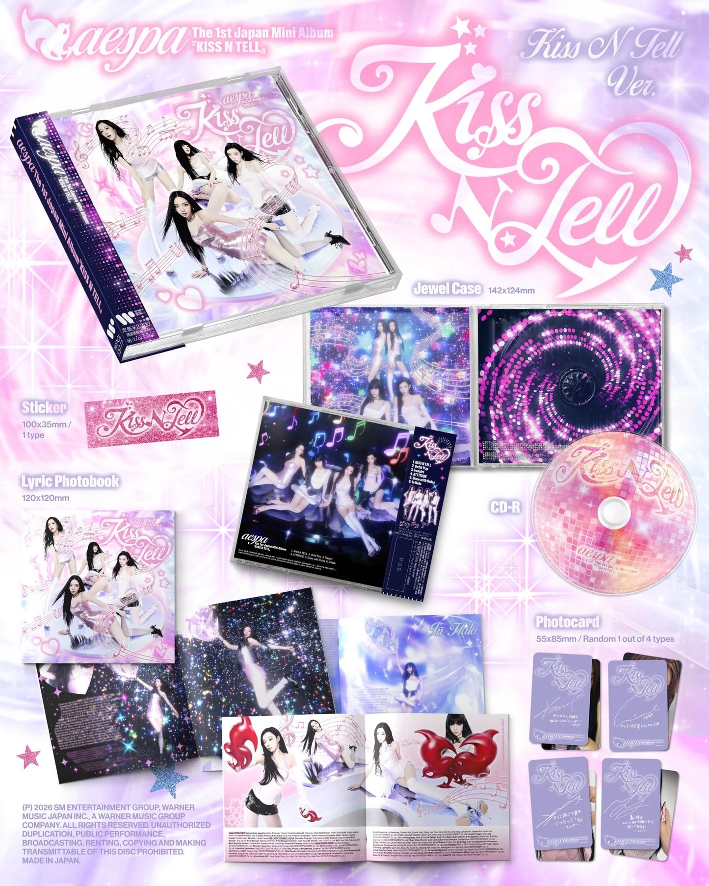 (PRE-ORDER) AESPA - KISS N TELL (KISS N TELL VER.)