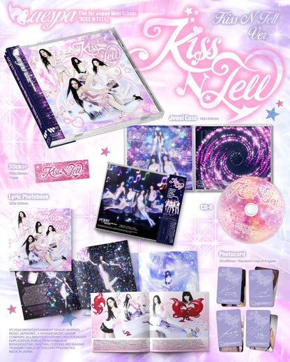 (PRE-ORDER) AESPA - KISS N TELL (KISS N TELL VER.)