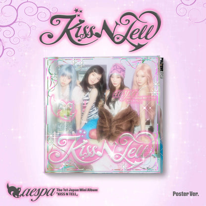 (PRE-ORDER) AESPA - KISS N TELL (POSTER VER.) (5 VERSIONS) RANDOM