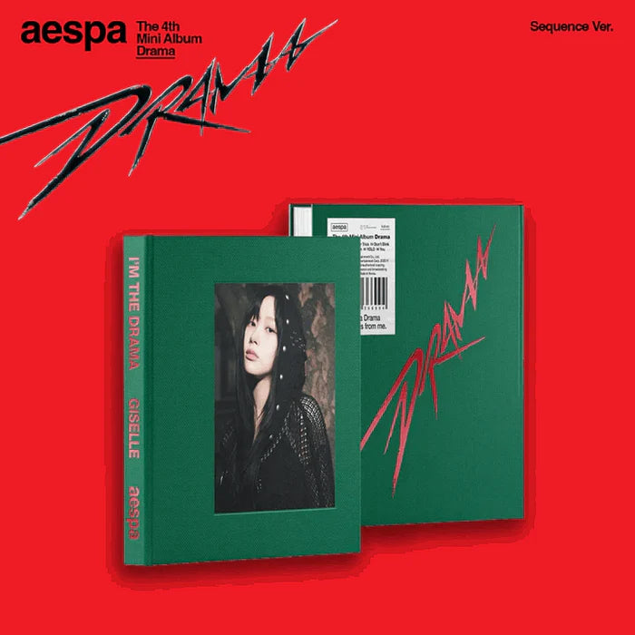 AESPA - 4TH MINI ALBUM [DRAMA] (SEQUENCE VER.) (4 VERSIONS) - LightUpK