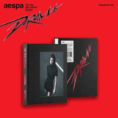 AESPA - 4TH MINI ALBUM [DRAMA] (SEQUENCE VER.) (4 VERSIONS) - LightUpK