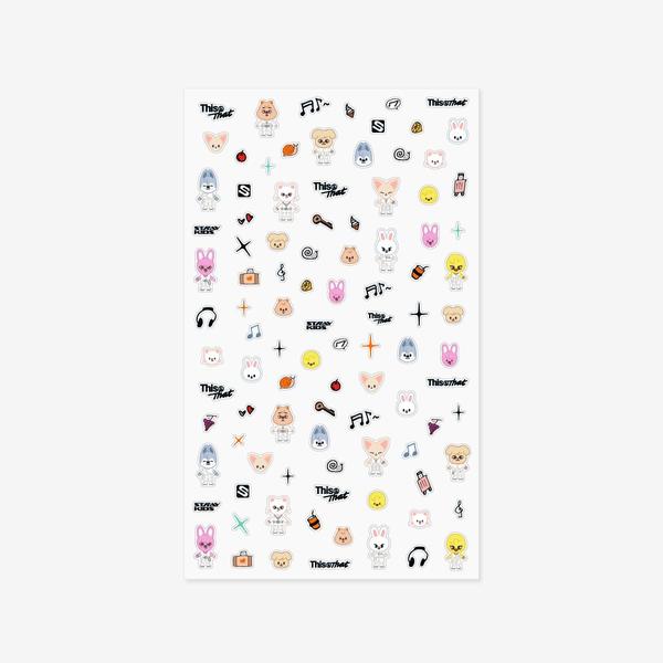 (PRE-ORDER) STRAY KIDS - SKZOO MICRO STICKER - THIS & THAT MD
