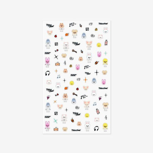 (PRE-ORDER) STRAY KIDS - SKZOO MICRO STICKER - THIS & THAT MD