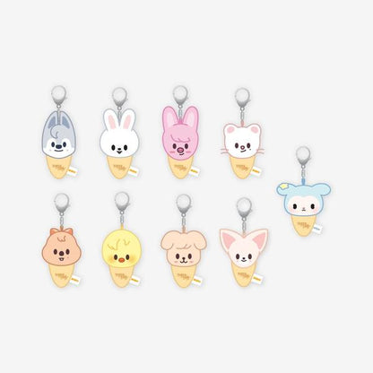 (PRE-ORDER) STRAY KIDS - PLUSH KEYRING ICECREAM VER. - THIS & THAT MD (9 VERSIONS)
