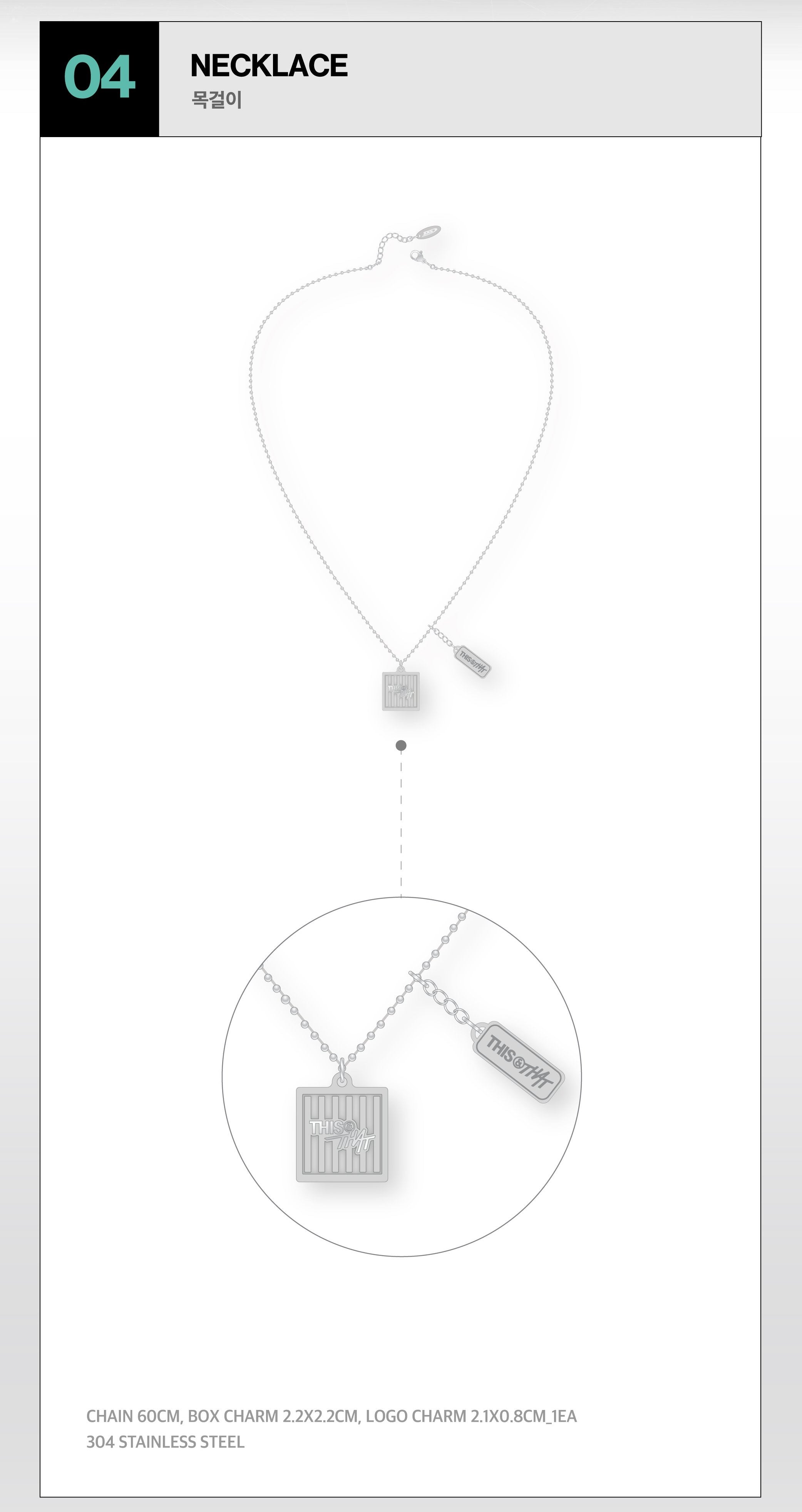 (PRE-ORDER) STRAY KIDS - NECKLACE - THIS & THAT MD