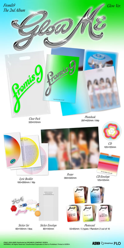 (PRE-ORDER) FROMIS_9 - 2ND ALBUM [GLOW ME] (GLOW VER.)