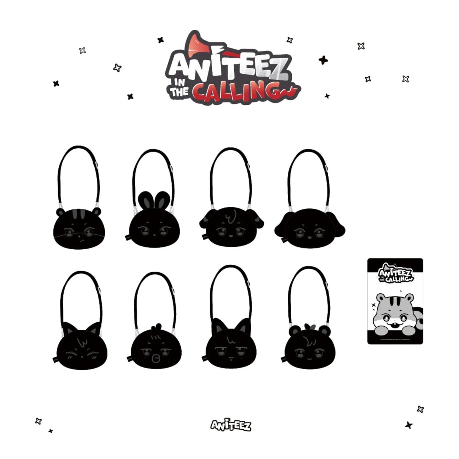(PRE-ORDER) ATEEZ - ANITEEZ IN THE CALLING - FACE POUCH (8 VERSIONS) - LightUpK
