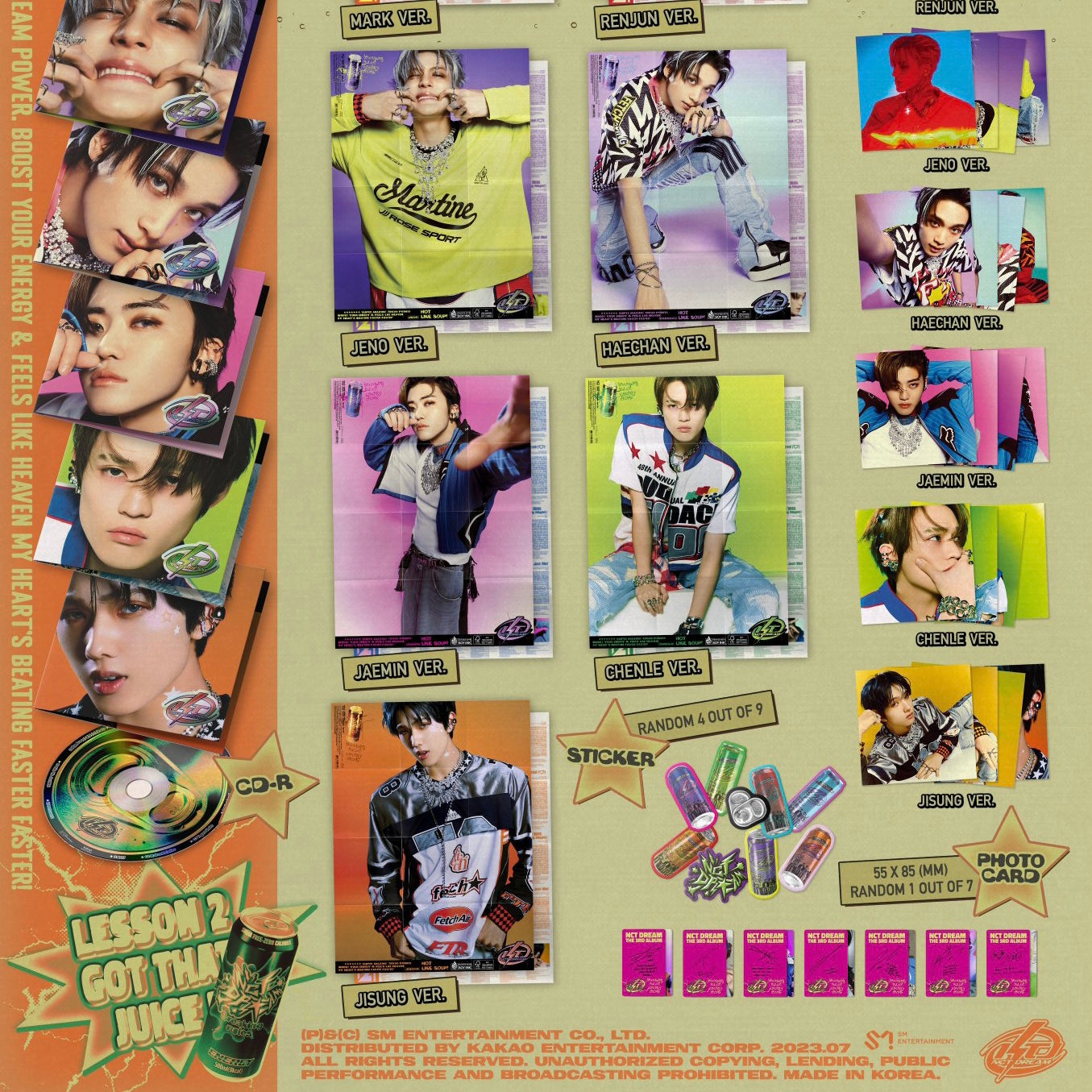 NCT DREAM ISTJ Japan ver poster ver set - K-POP・アジア