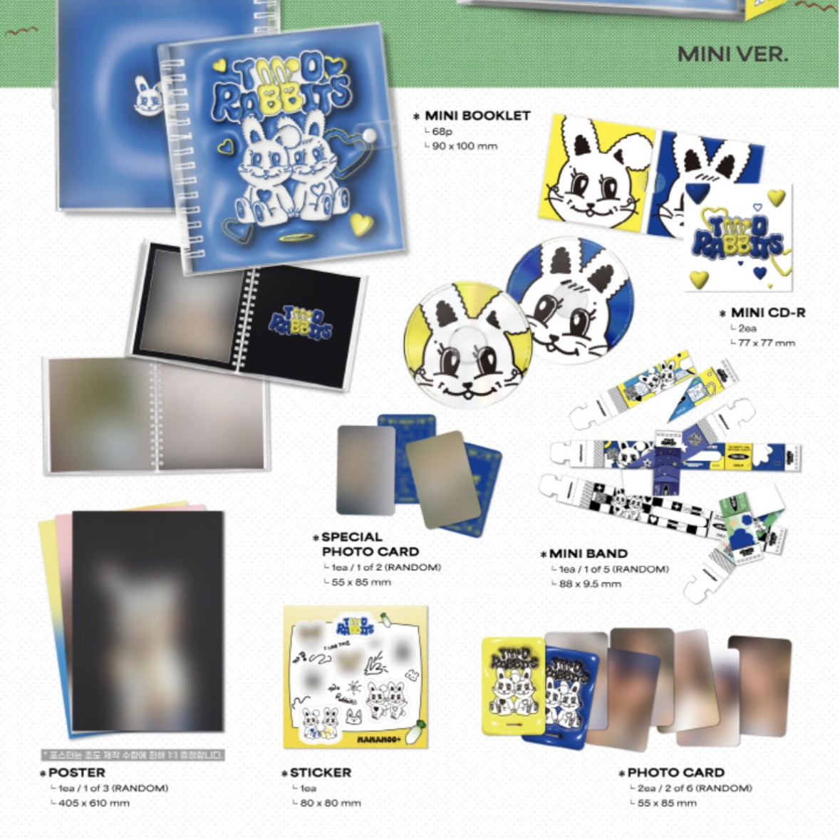 MAMAMOO+ - TWO RABBITS (1ST MINI ALBUM) [MINI VER] - LightUpK