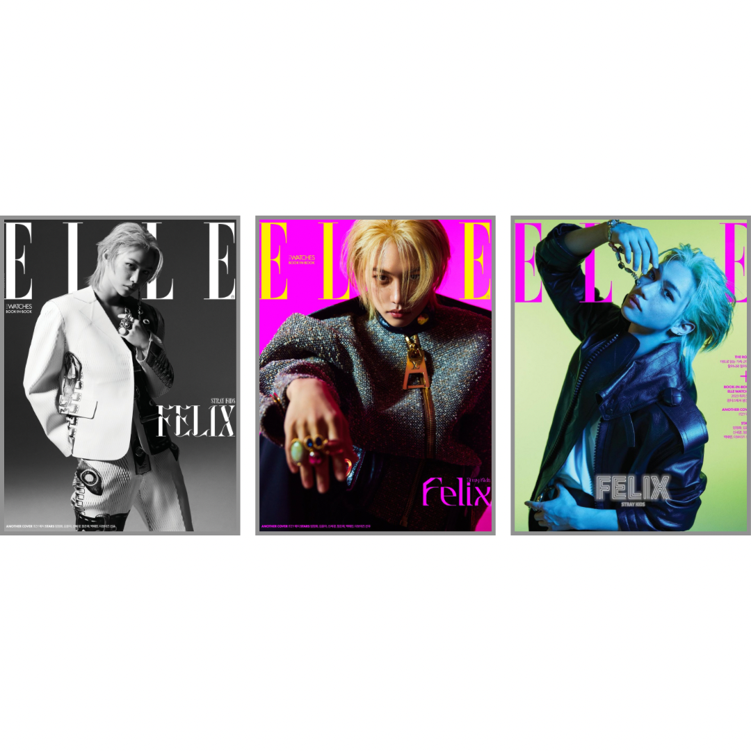ELLE KOREA: MAY [2023] FELIX COVER (3 VERSIONS) - LightUpK