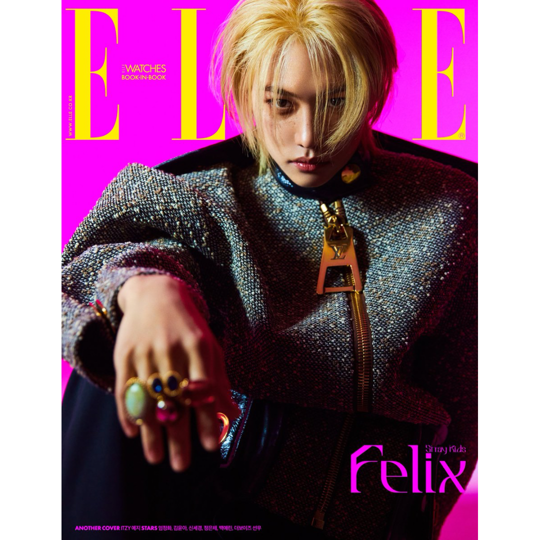ELLE KOREA: MAY [2023] FELIX COVER (3 VERSIONS) - LightUpK