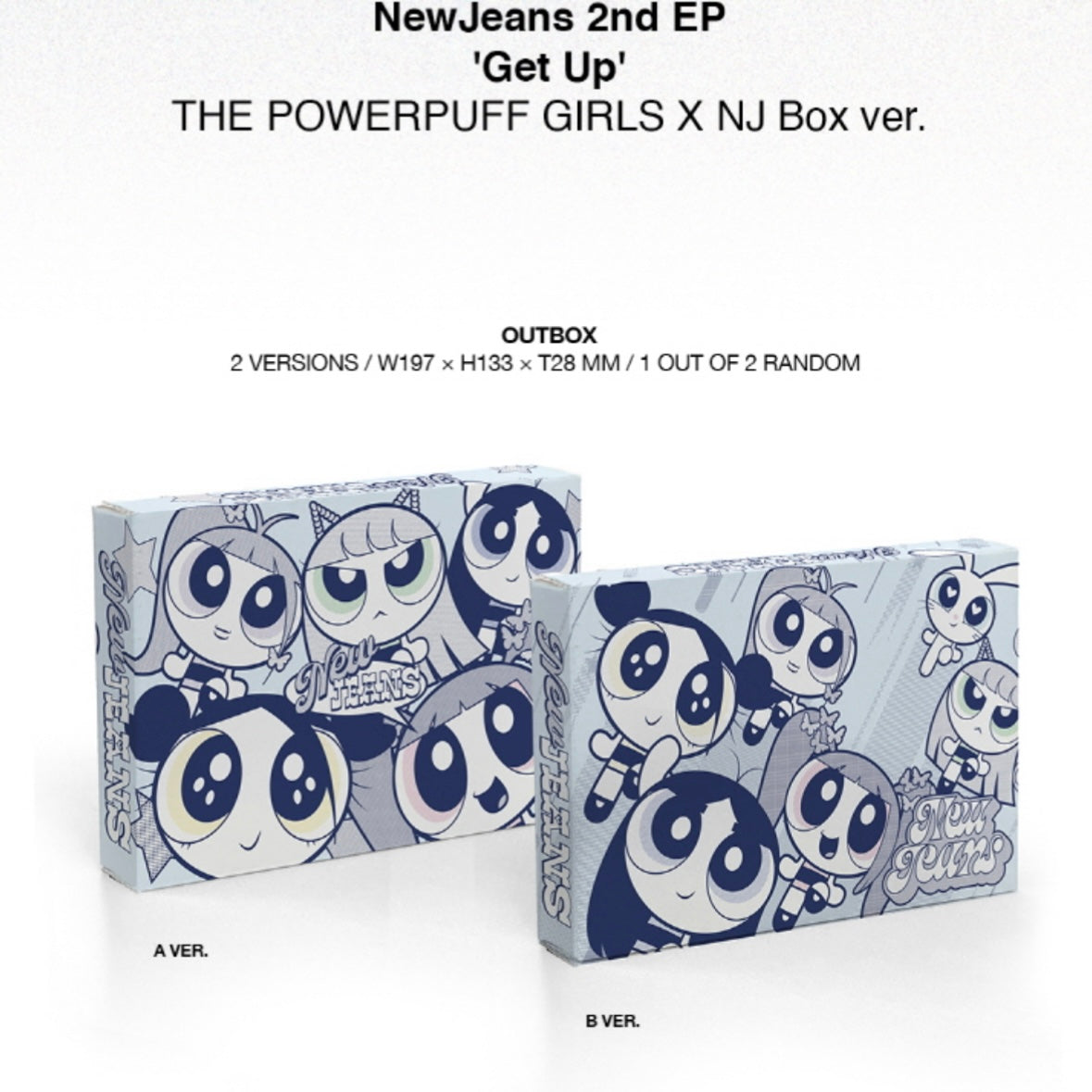 NEWJEANS - 2ND EP 'GET UP' [THE POWERPUFF GIRLS X NJ BOX VER.] (2 VERSIONS)