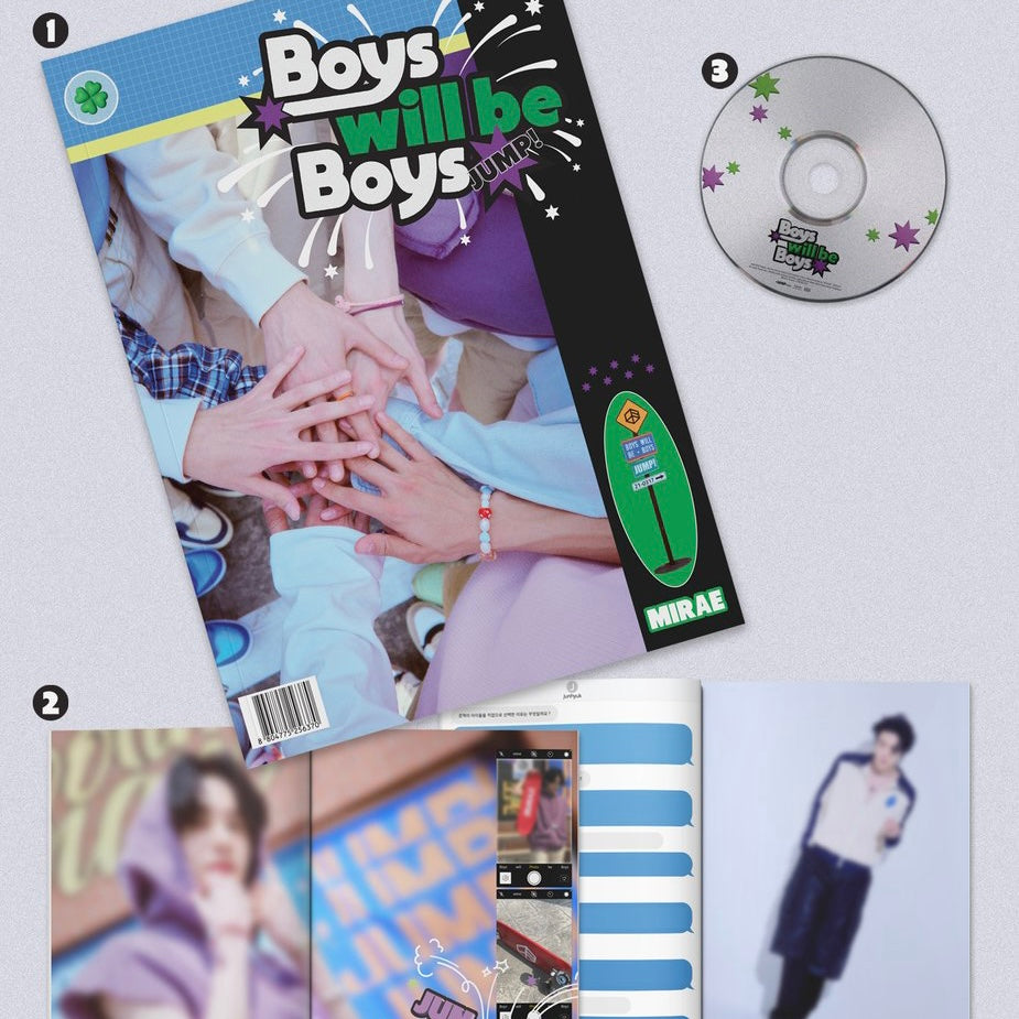 MIRAE - BOYS WILL BE BOYS (5TH MINI ALBUM) (3 VERSIONS)