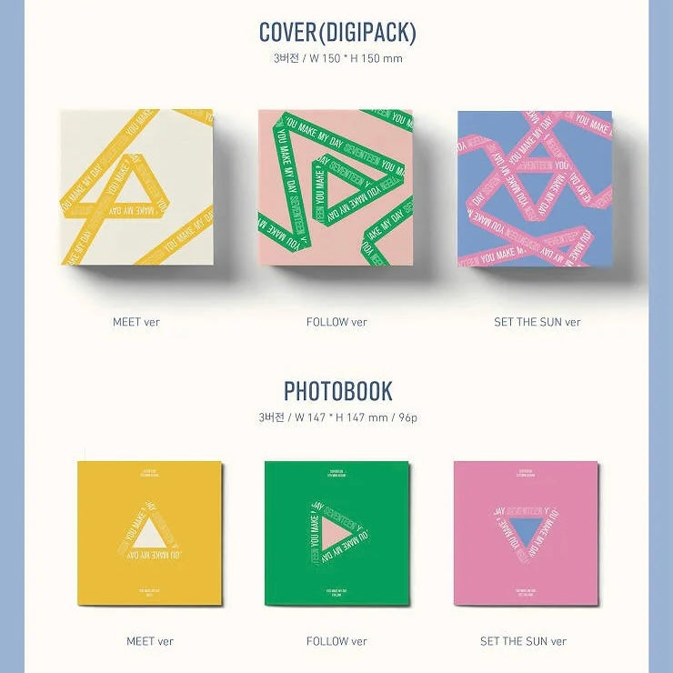 PRE-ORDER) SEVENTEEN - YOU MAKE MY DAY (5TH MINI ALBUM) (3 VERSIONS) – LightUpK
