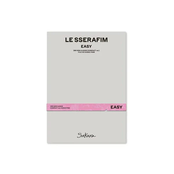 LE SSERAFIM - 3RD MINI ALBUM [EASY] (COMPACT VER.) (5 VERSIONS) - LightUpK