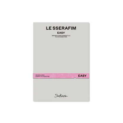 LE SSERAFIM - 3RD MINI ALBUM [EASY] (COMPACT VER.) (5 VERSIONS) - LightUpK