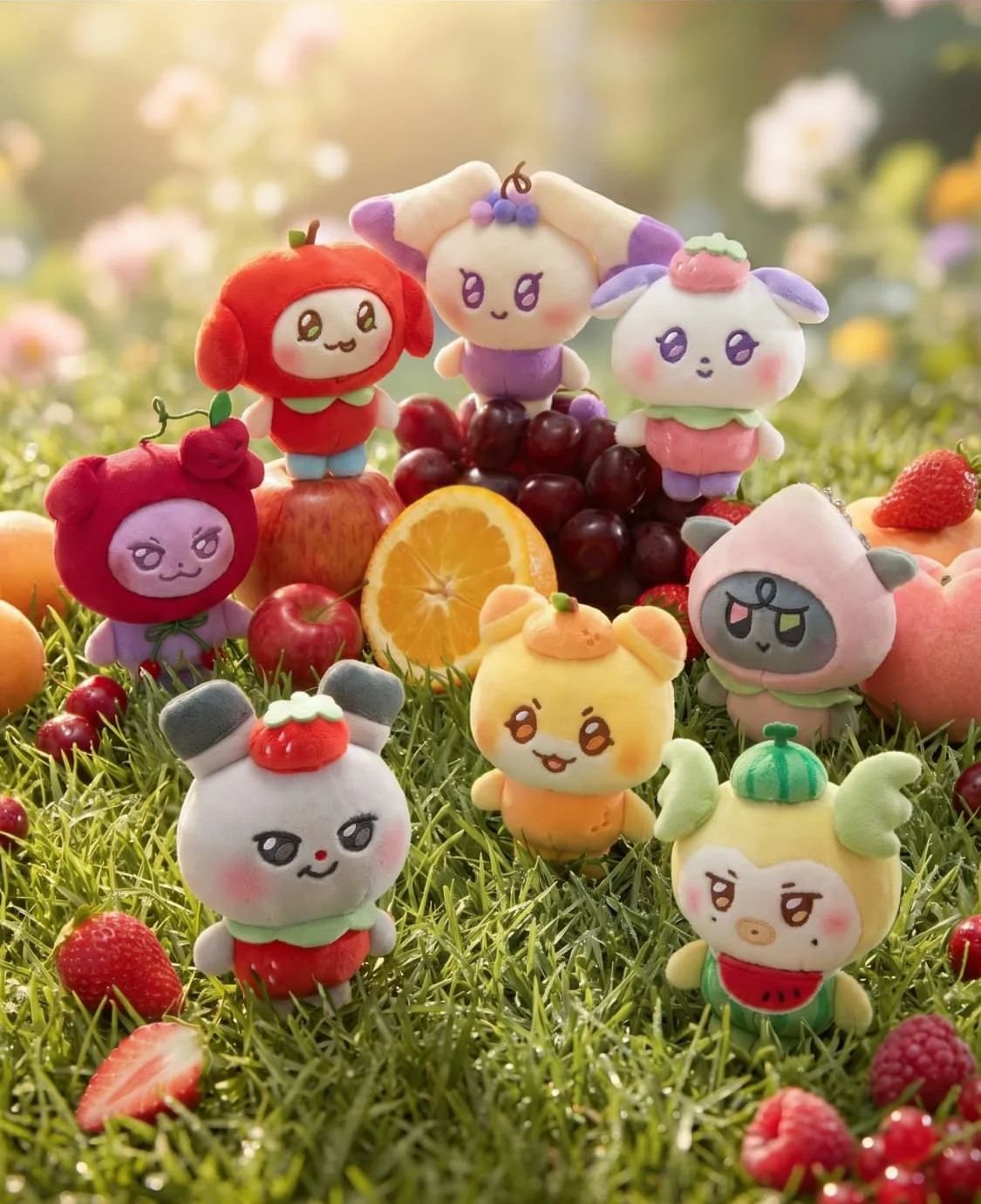 (PRE-ORDER) ATEEZ - MIGHTEEZ FRUIT PLUSH KEYRING BERRY BREEZY FAIRY (8 VERSIONS)
