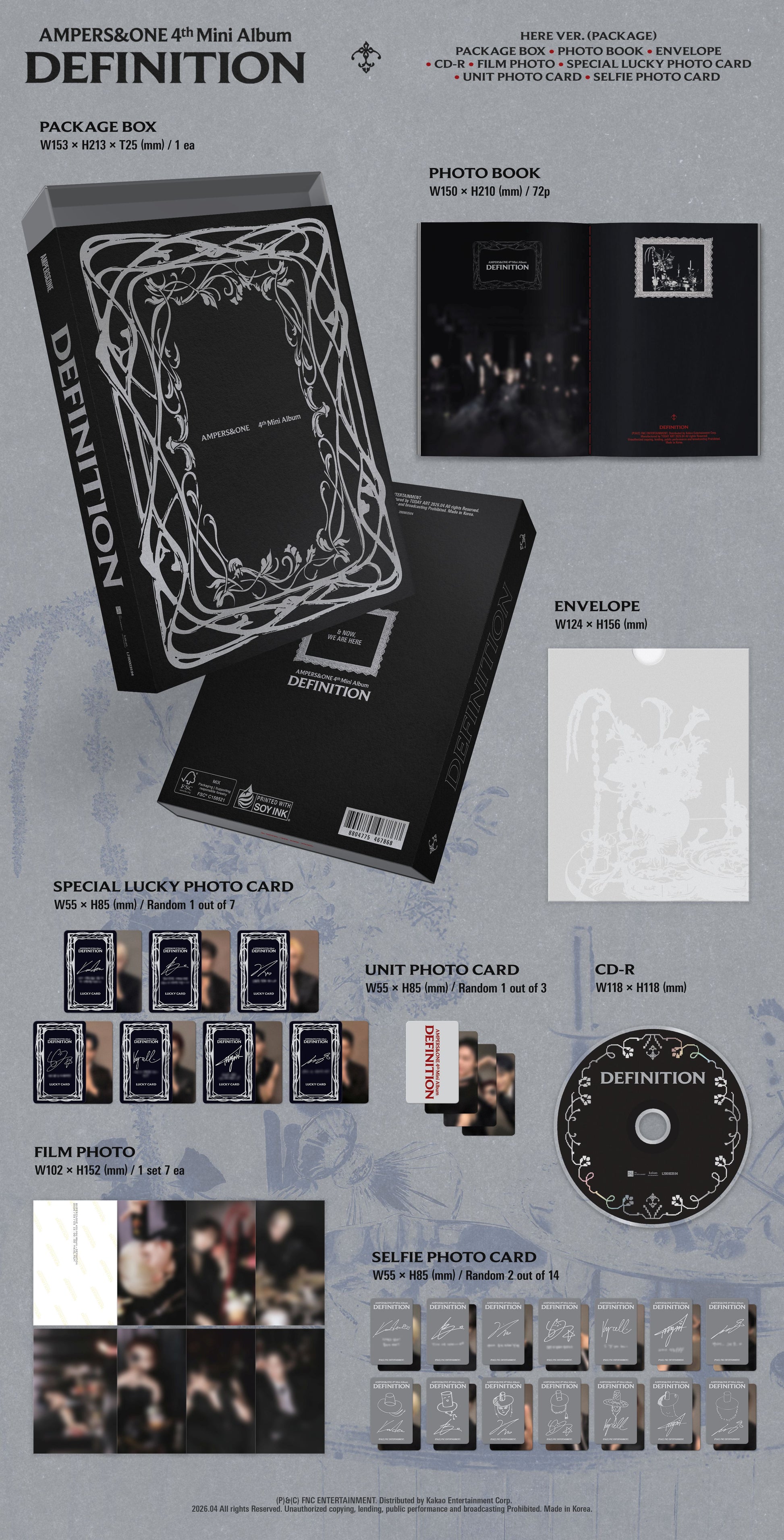 AMPERS&ONE - 4TH MINI ALBUM [DEFINITION] (HERE VER.) - LightUpK
