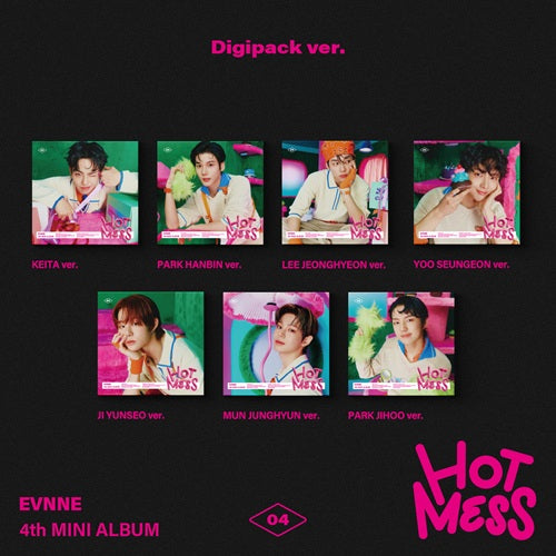 EVNNE - 4TH MINI ALBUM [HOT MESS] (DIGIPACK VER.) (7 VERSIONS) - LightUpK