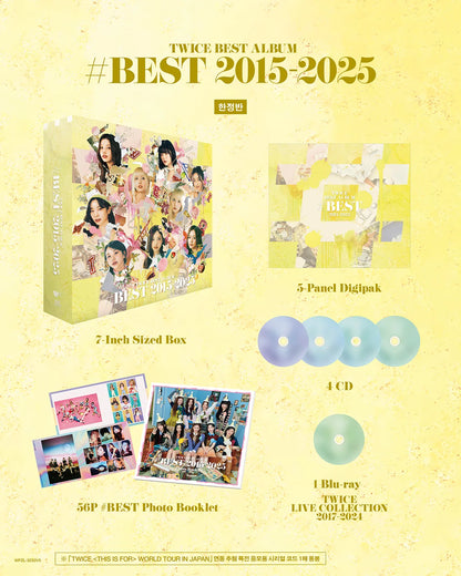 (PRE-ORDER) TWICE - #BEST 2015-2025 [1ST BEST ALBUM - LIMITED EDITION]