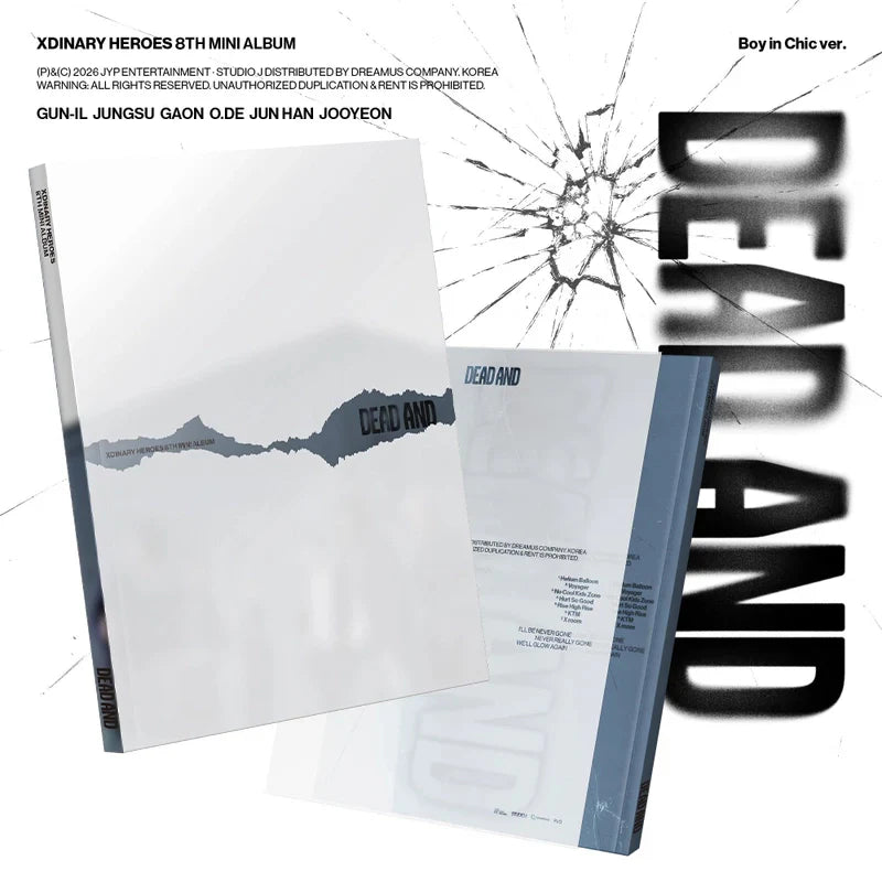XDINARY HEROES - 8TH MINI ALBUM [DEAD AND] (2 VERSIONS) - LightUpK