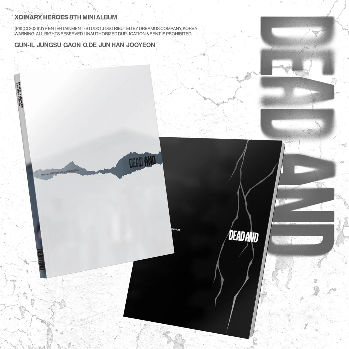 XDINARY HEROES - 8TH MINI ALBUM [DEAD AND] (2 VERSIONS) - LightUpK