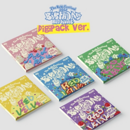 RED VELVET - THE REVE FESTIVAL 2022 : ANNIVERSAIRE (DIGIPACK VER.) (5 VERSIONS)