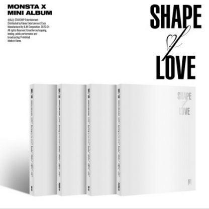 MONSTA X Mini Album 'SHAPE of LOVE' (4 VERSIONS)