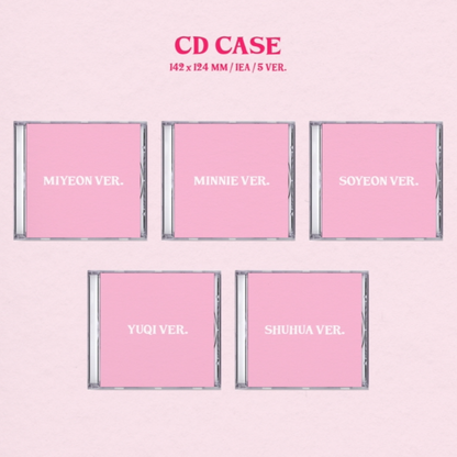 (G)I-DLE - I FEEL (6ÈME MINI ALBUM) JEWEL CASE VER. (5 VERSIONS)