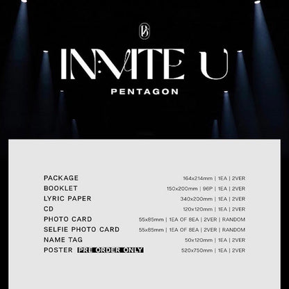 PENTAGON - IN:VITE U (12ÈME MINI ALBUM) (2 VERSIONS)