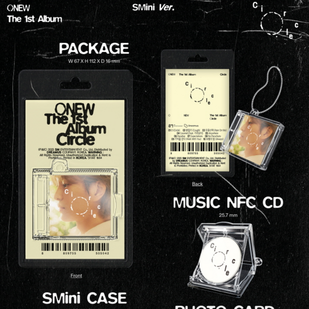 ONEW - VOL.1 [CIRCLE] (SMINI VER.) (SMART ALBUM) - LightUpK