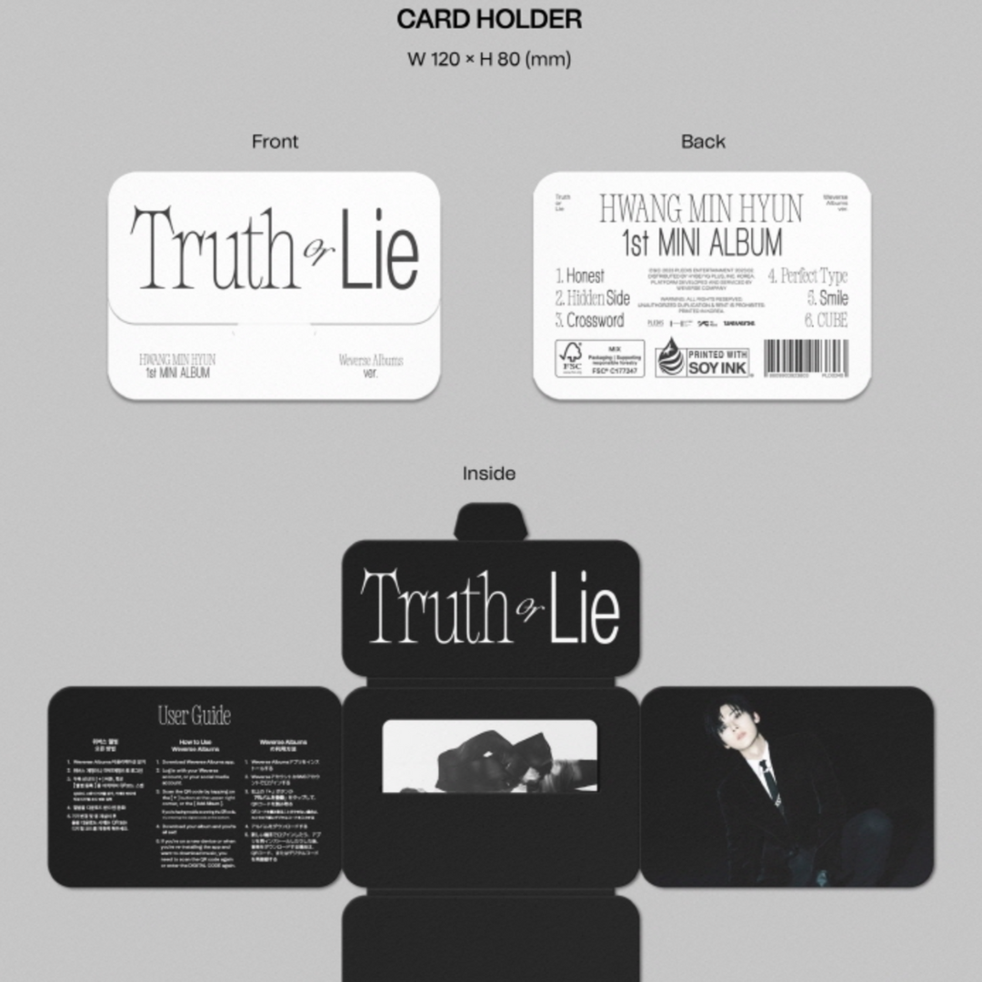 HWANG MIN HYUN - TRUTH OR LIE (1ST MINI ALBUM) WEVERSE ALBUMS VER.