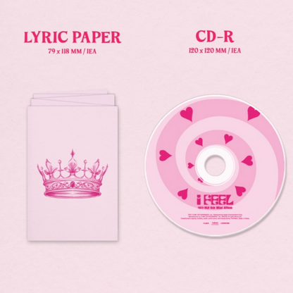 (G)I-DLE - I FEEL (6ÈME MINI ALBUM) JEWEL CASE VER. (5 VERSIONS)