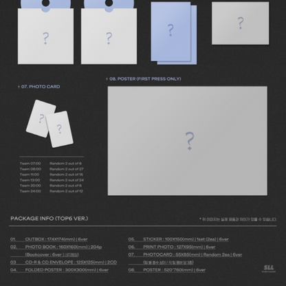 [PEAKTIME] TOP6 VER. (2CD) (6 VERSIONS)