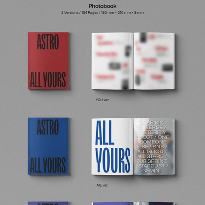 ASTRO - VOL.2 ALL YOURS (3 VERSIONS) - LightUpK