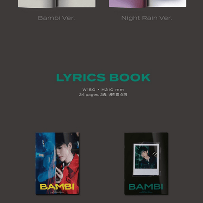 BAEKHYUN - BAMBI (3RD MINI ALBUM) (PHOTO BOOK VER.) (2 VERSIONS) - LightUpK