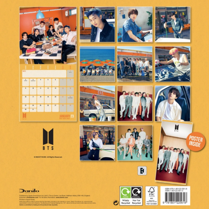 BTS - CALENDRIER OFFICIEL BTS 2023 (MOIS POUR VOIR LE CALENDRIER MURAL CARRÉ) ÉDITION LIMITÉE