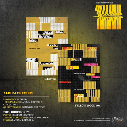 STRAY KIDS - CLE 2 : YELLOW WOOD (SPECIAL ALBUM) (2 VERSIONS) - LightUpK