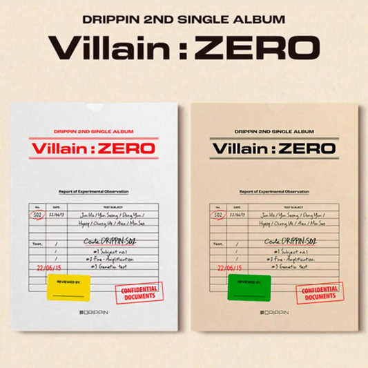 DRIPPIN - VILLAIN : ZERO (2ND SINGLE ALBUM) (2 VERSIONS) - LightUpK