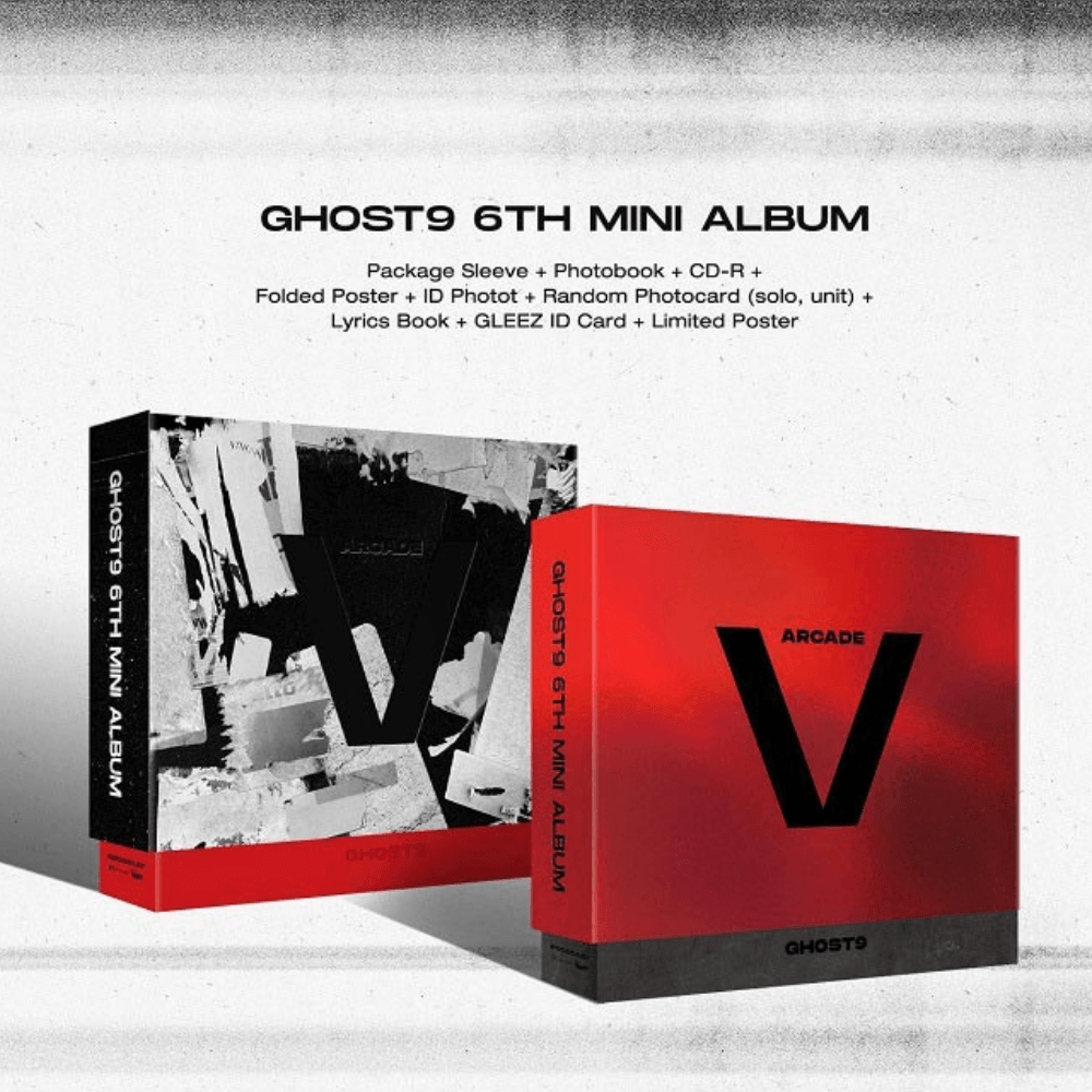 GHOST9 6th Mini Album [ARCADE : V] [2 VER.] [RANDOM] - LightUpK