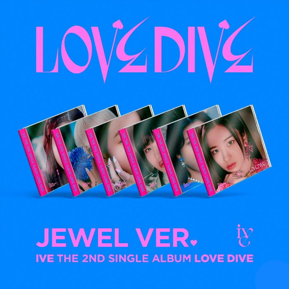 IVE - LOVE DIVE (2ÈME ALBUM UNIQUE) JEWEL VER. (6 VERSIONS)