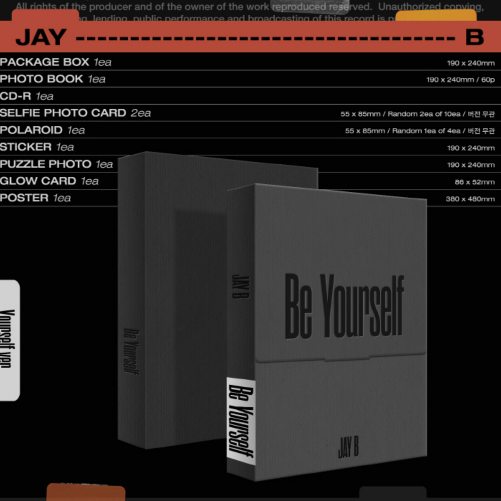 JAY B - BE YOURSELF (2ND EP) (2 VERSIONS)