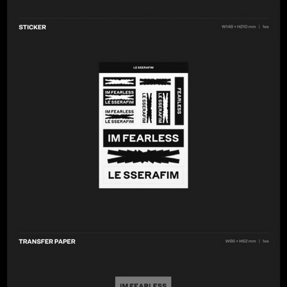 LE SSERAFIM - FEARLESS (1ER MINI ALBUM) (2 VERSIONS)