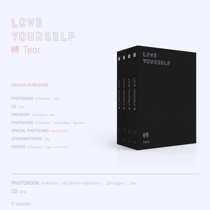 BTS - LOVE YOURSELF 轉 ‘TEAR' (4 VERSIONS) - LightUpK