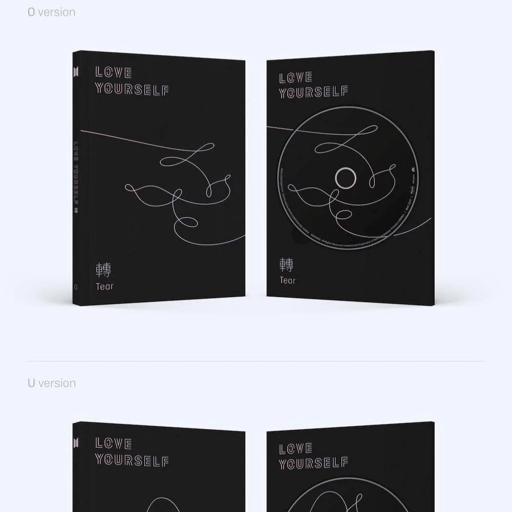 BTS - LOVE YOURSELF 轉 ‘TEAR' (4 VERSIONS)